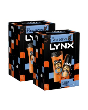 LYNX Sunset Fresh Duo & Socks Gift Set 2 piece, Pack of 2